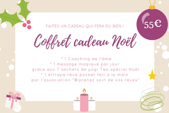 Coffret cadeau de Noel avec coaching de l'ame